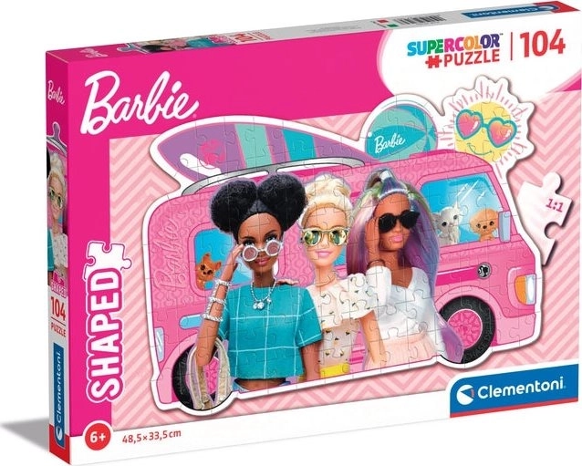 104-piece shaped Barbie puzzle
