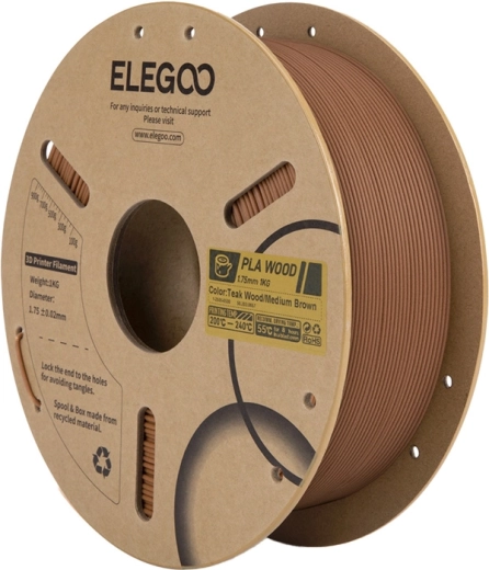 Elegoo PLA filament z lesnimi vlakni indijski hrast