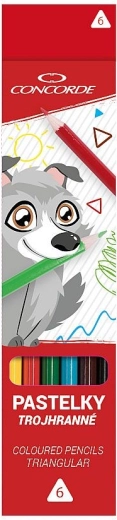 Barvice CONCORDE trikotne 6 barv