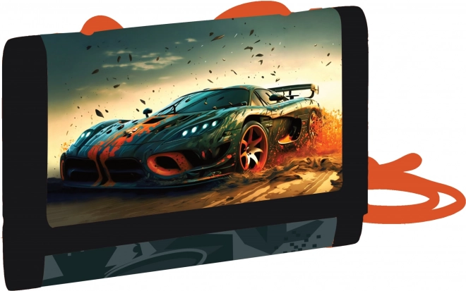 Otroška tekstilna denarnica z motivom avtomobila