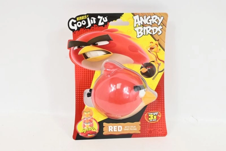 Goo Jit Zu Angry Birds Red – raztegljiva figurica s peščenim polnilom
