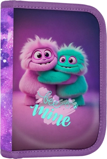 Šolski peresnik z 1 nadstropjem in 2 zavihkoma MONSTER, prazen