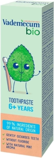 Otroška zobna pasta Vademecum Bio Mint 6+ z meto 50 ml