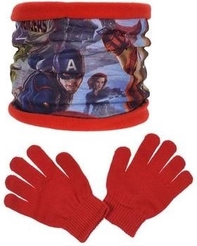 Ovratni šal in rokavice Avengers - 1 kos