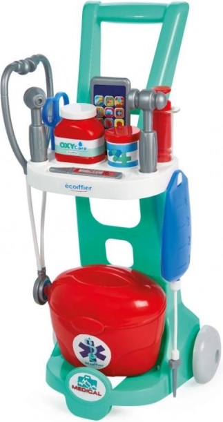 Otroški zdravniški voziček s priborom