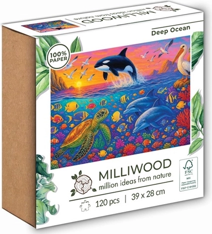 Milliwood otroške sestavljanke Deep ocean 120 kosov
