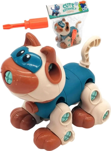 Articulated screw-together cat with tool - 1 piece
