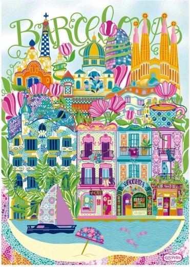 Sestavljanka EDUCA Car Pintos Barcelona 1000 kosov