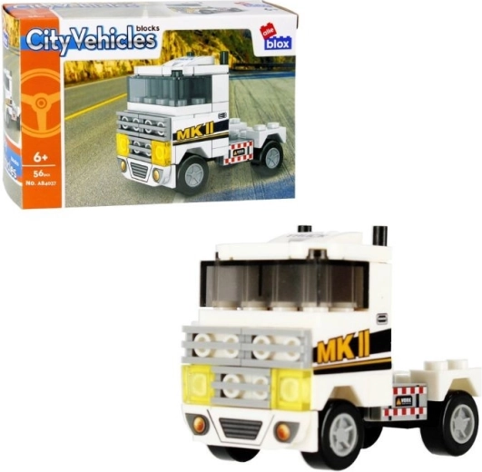 AlleBlox City building set cargo truck, 56 pieces