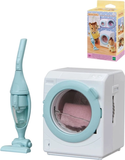 Sylvanian Families avtomatski pralni stroj in sesalnik z dodatki