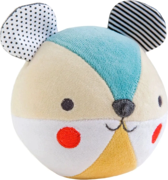 Petit Collage ropotuljica medvedek iz organskega bombaža