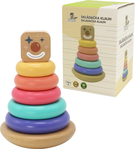 Babu karnevalna lesena zložljiva piramida