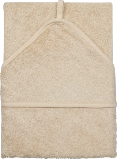 Timboo otroška brisača s kapuco 75 × 75 cm frosted almond