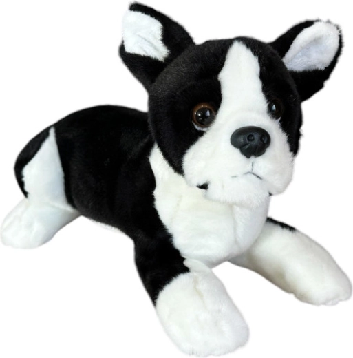 Plush Boston Terrier Dog (Lying Down) 28 cm