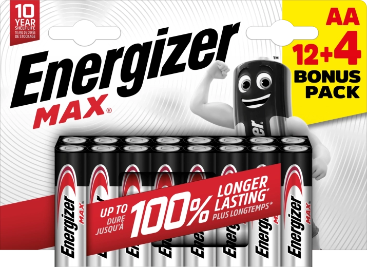 Energizer Max AA alkalne baterije 16 kos