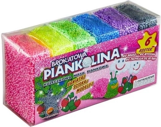 Bleščeča pena 6 barv