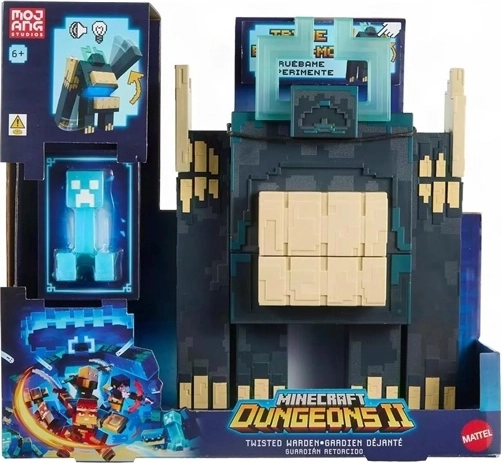 Interaktivna figura Minecraft Dungeons napadajoči Warden s Creeperjem