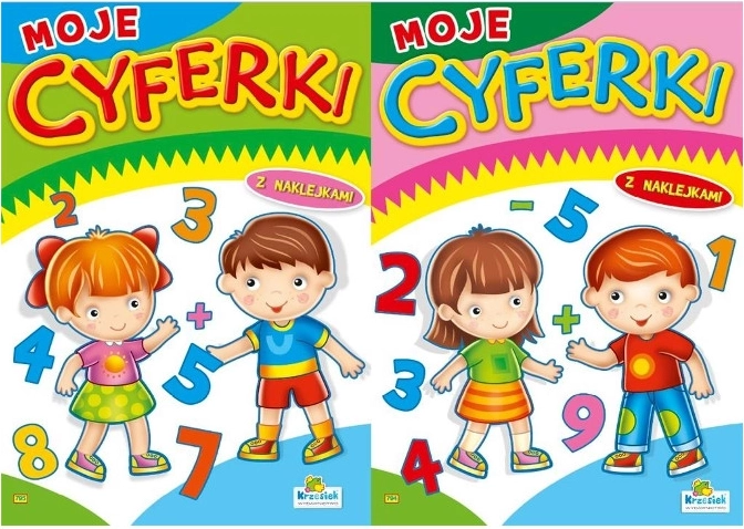 Pobarvanke Moje številke A4 z nalepkami