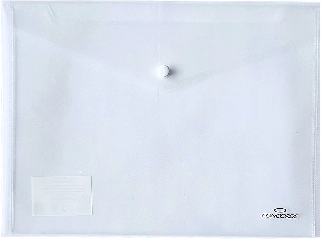 Mape za dokumente z gumbom A4 prozorne CONCORDE