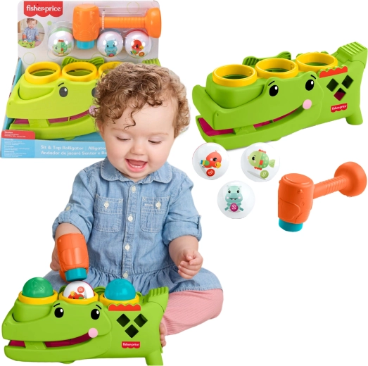 Fisher-Price aktivna tolkala Krokodil z žogicami