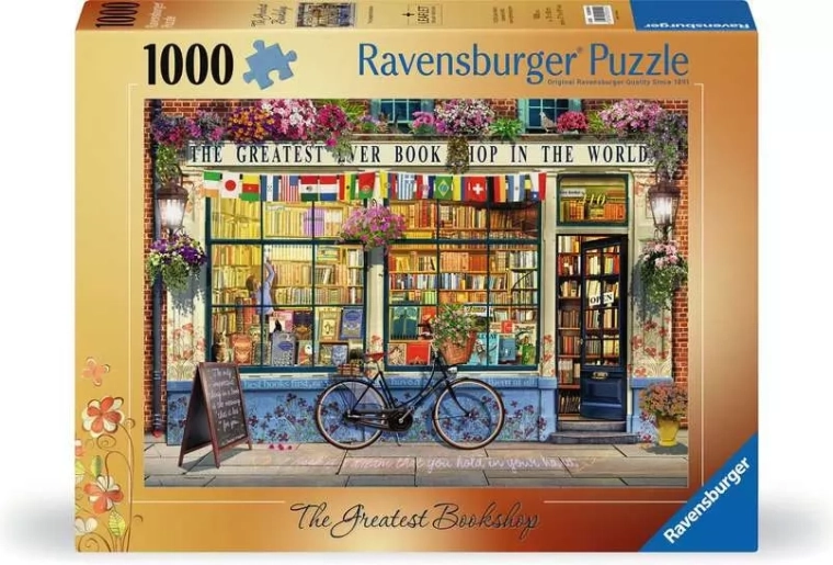 Ravensburger sestavljanka Čudovita knjigarna 1000 kosov