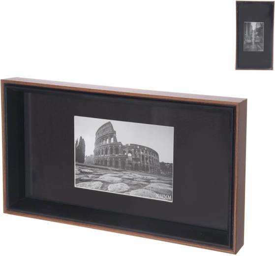 Lesen okvir za fotografije rjav 32 × 3 × 17 cm (2 različici)