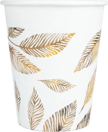 Papirnati kozarčki Sive vejice 200 ml, 8 kosov