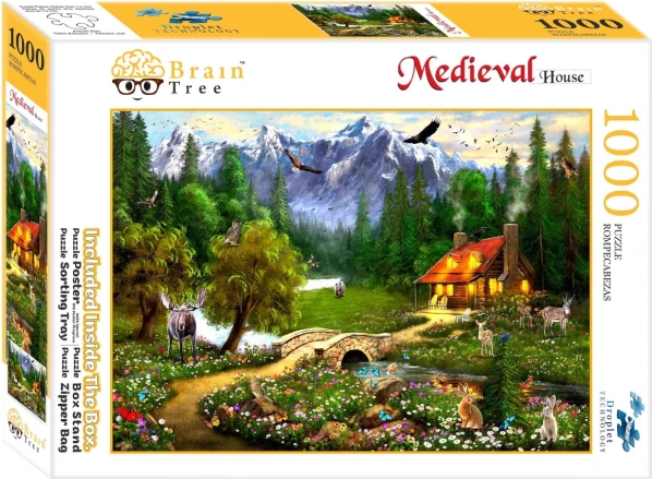 Sestavljanka Možgansko Drevo - Gorska koča 1000 kosov