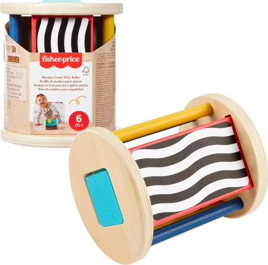 Fisher-Price lesen aktivacijski valjček za malčke (senzorična igrača)