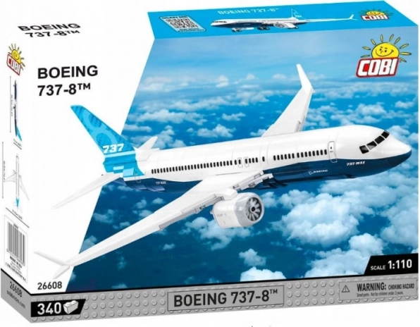gradbeni komplet letala boeing 737-8 od cobi
