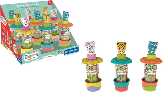 Clementoni Baby Clemmy mehke kocke v tubi – vrt