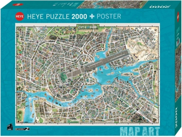 Puzzle HEYE 2000 kosov – mesto glasbe