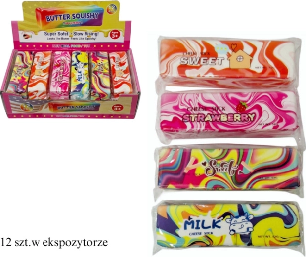 Antistresni squishy mucka (maslo) - 1 kos