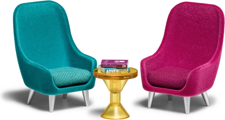 Lundby komplet foteljev in mizice za hiško za punčke