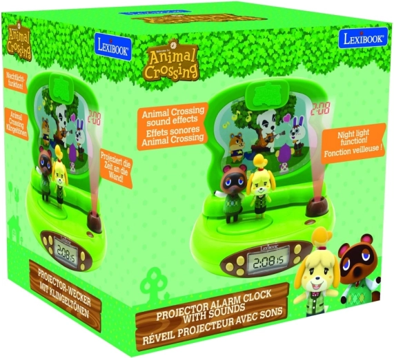 3D budilka s projektorjem Animal Crossing