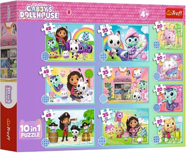 Puzzle 10 v 1 Gabby in njen svet