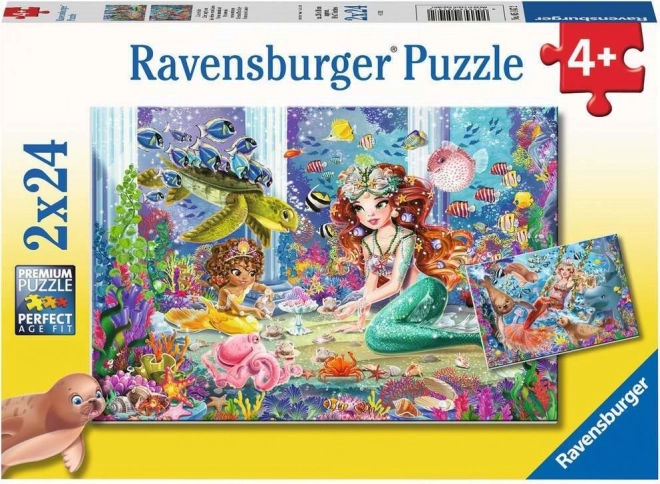 Ravensburger sestavljanka Morske deklice 2×24 koščkov