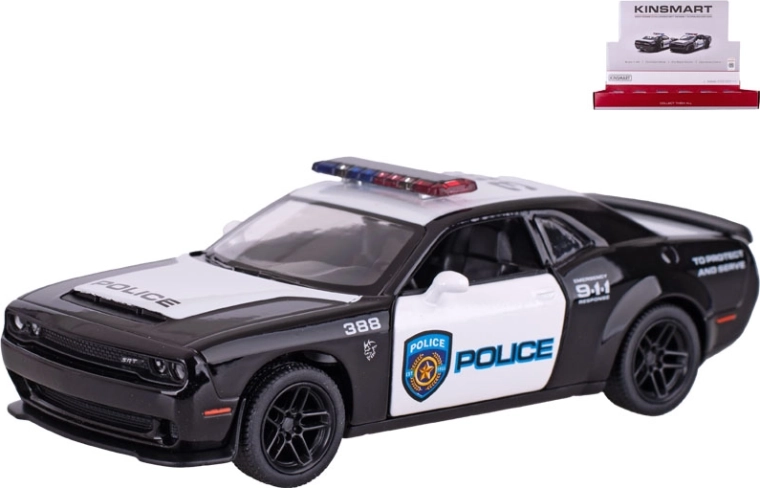 Kovinski model Dodge Challenger SRT Demon 170 Police – Kinsmart 1:40