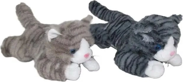 Plišasta ležeča mačka z zvokom, 30 cm – 1 kos