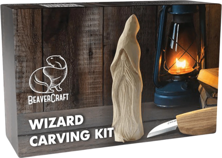 BeaverCraft DIY komplet za rezljanje – čarovnik (Wizard) za začetnike