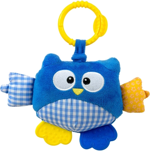 Modra plišasta viseča igračka Sovička Cutie owl