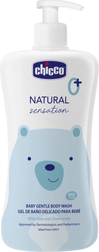Chicco gel za prhanje z aloe vero in kamilico Natural Sensation 500 ml (od rojstva)