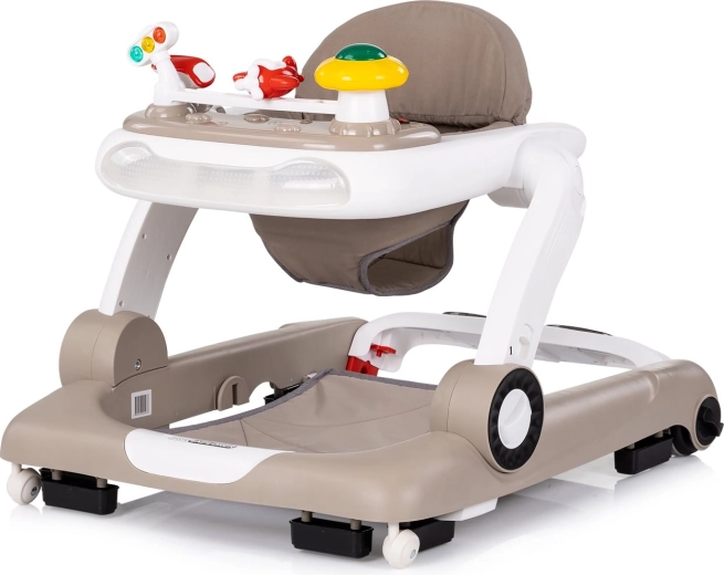 Interaktivni otroški hojnik 4v1 Little Explorer – bež