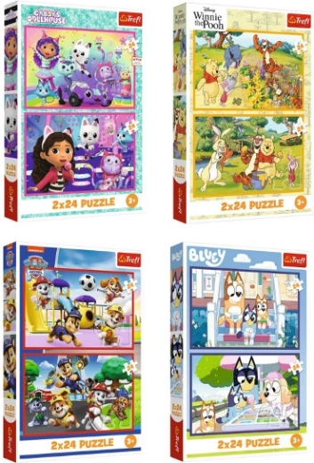 Sestavljanka 2×24 kosov – različni motivi