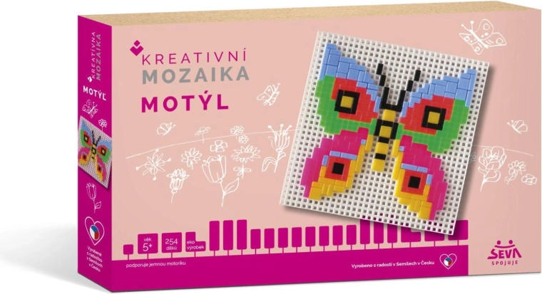 Ustvarjalni mozaik Metulj 254 delov