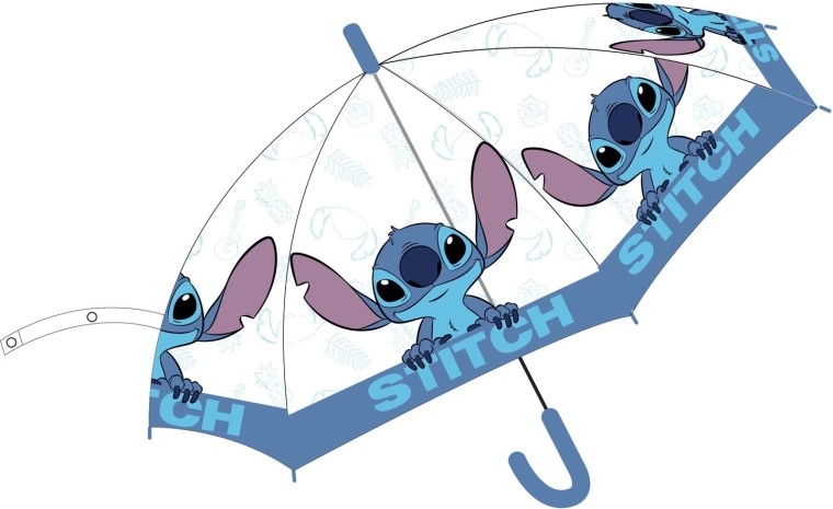 Disney Stitch prozoren dežnik - 1 kos