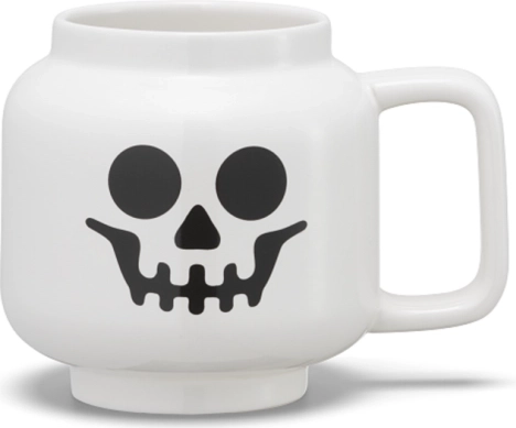 Keramična skodelica LEGO – glava minifigure okostnjaka 255 ml