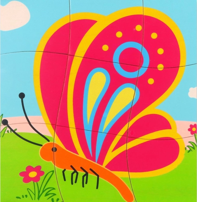 Plastene lesene sestavljanke Metulj