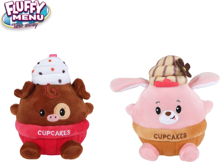 Plišasti medvedek Cupcake Fluffy Menu 14 cm