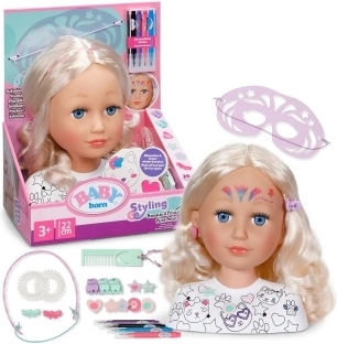 BABY born kreativna glava za česanje 22 cm